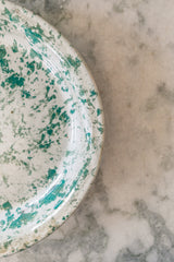 Green Marbleized Prep Plate