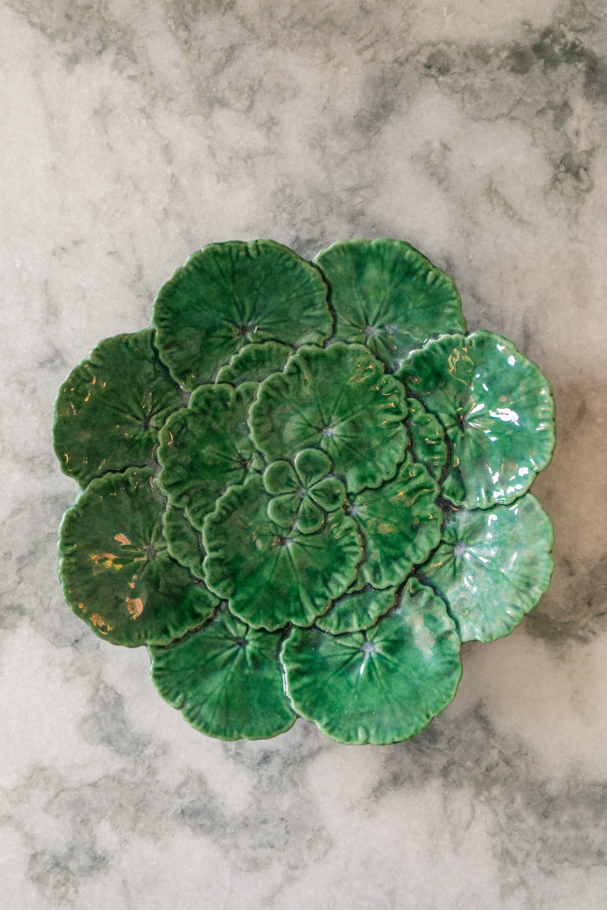 Green Majolica Dish