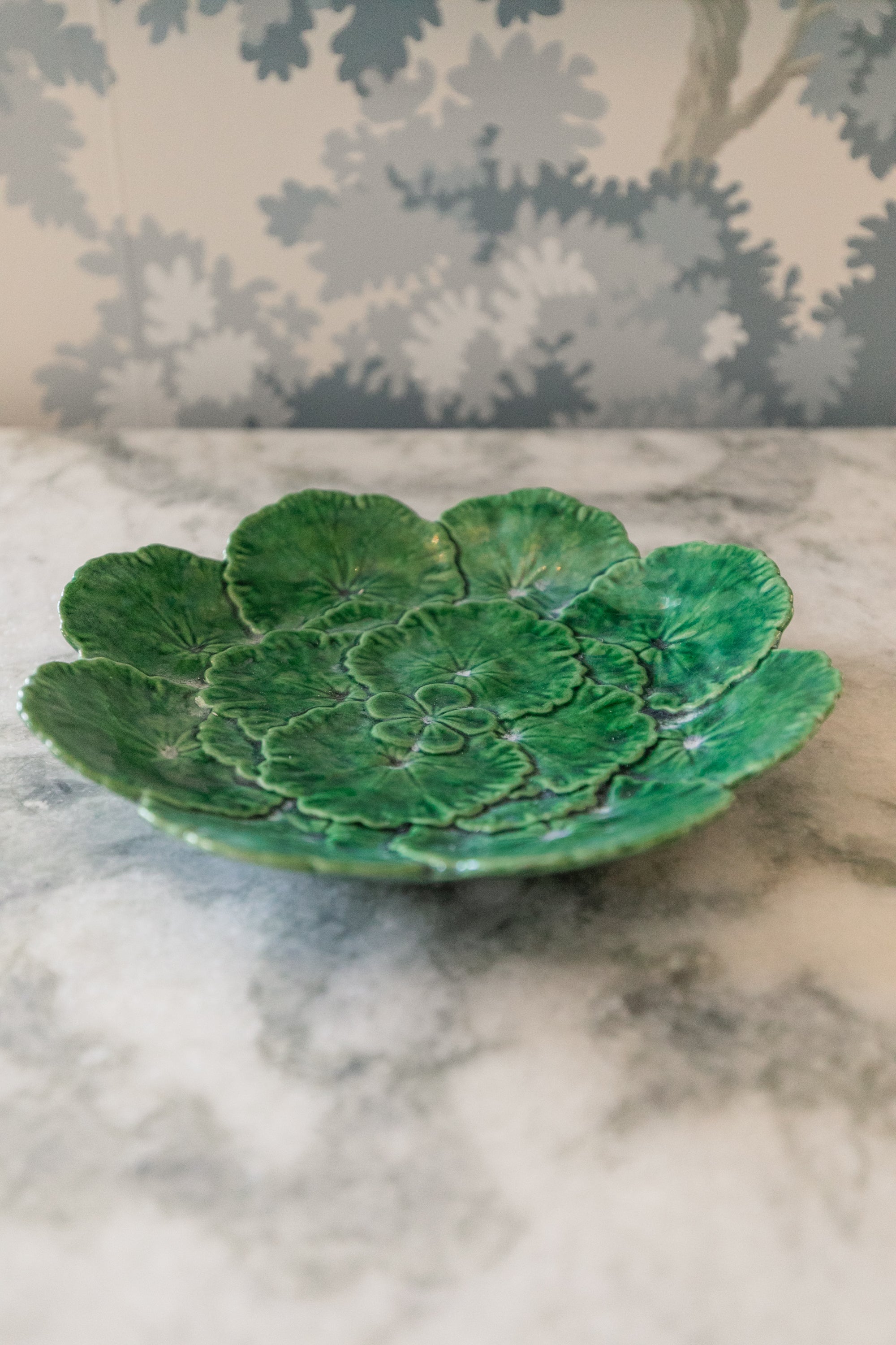 Green Majolica Dish
