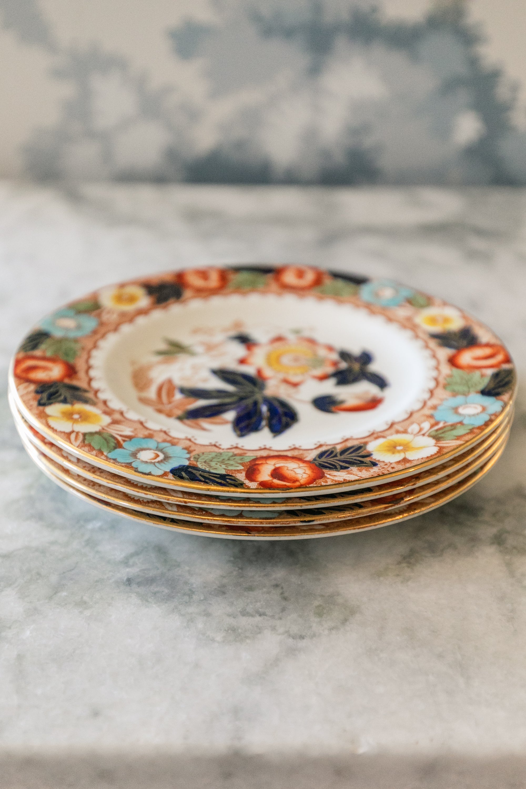 English Floral Plate