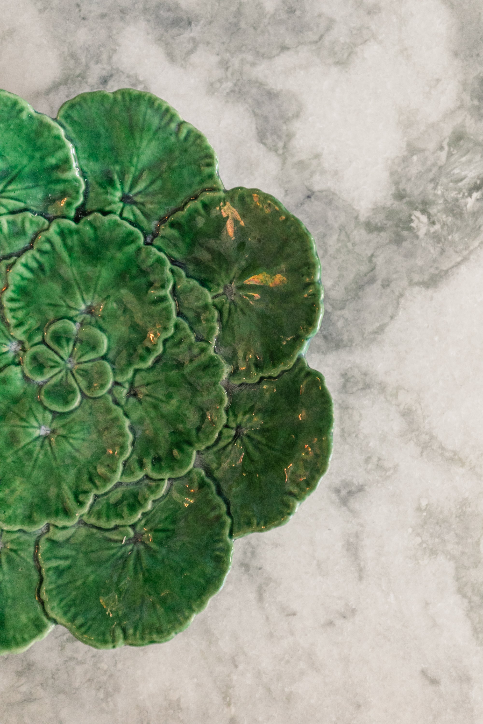 Green Majolica Dish