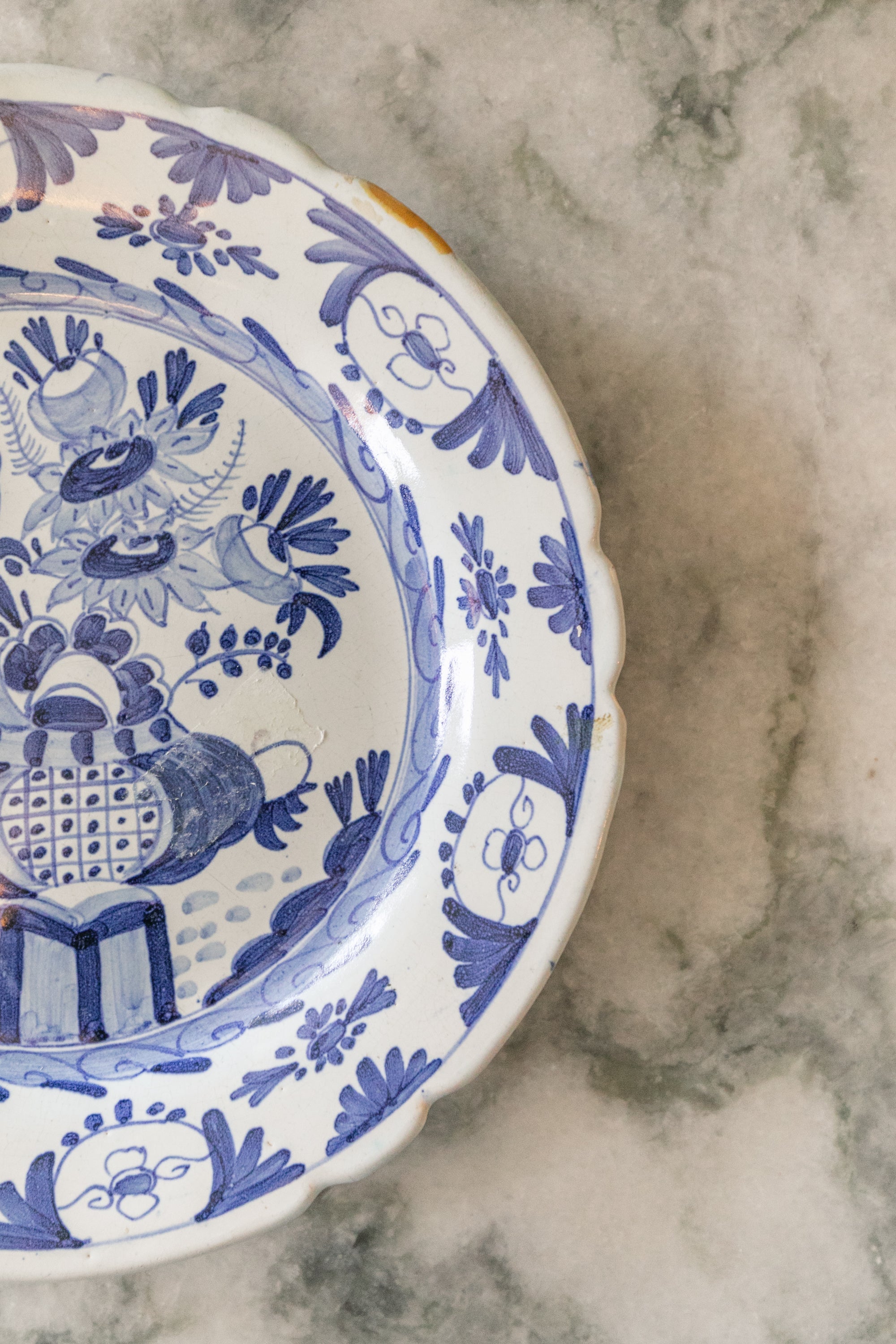Blue and White Delft Plate