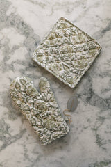 Green Hand Block Printed Potholder
