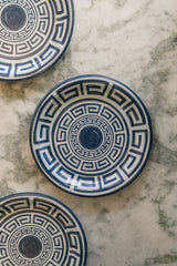 Greek Key Pavilion Dinner Plates - 8 per pac