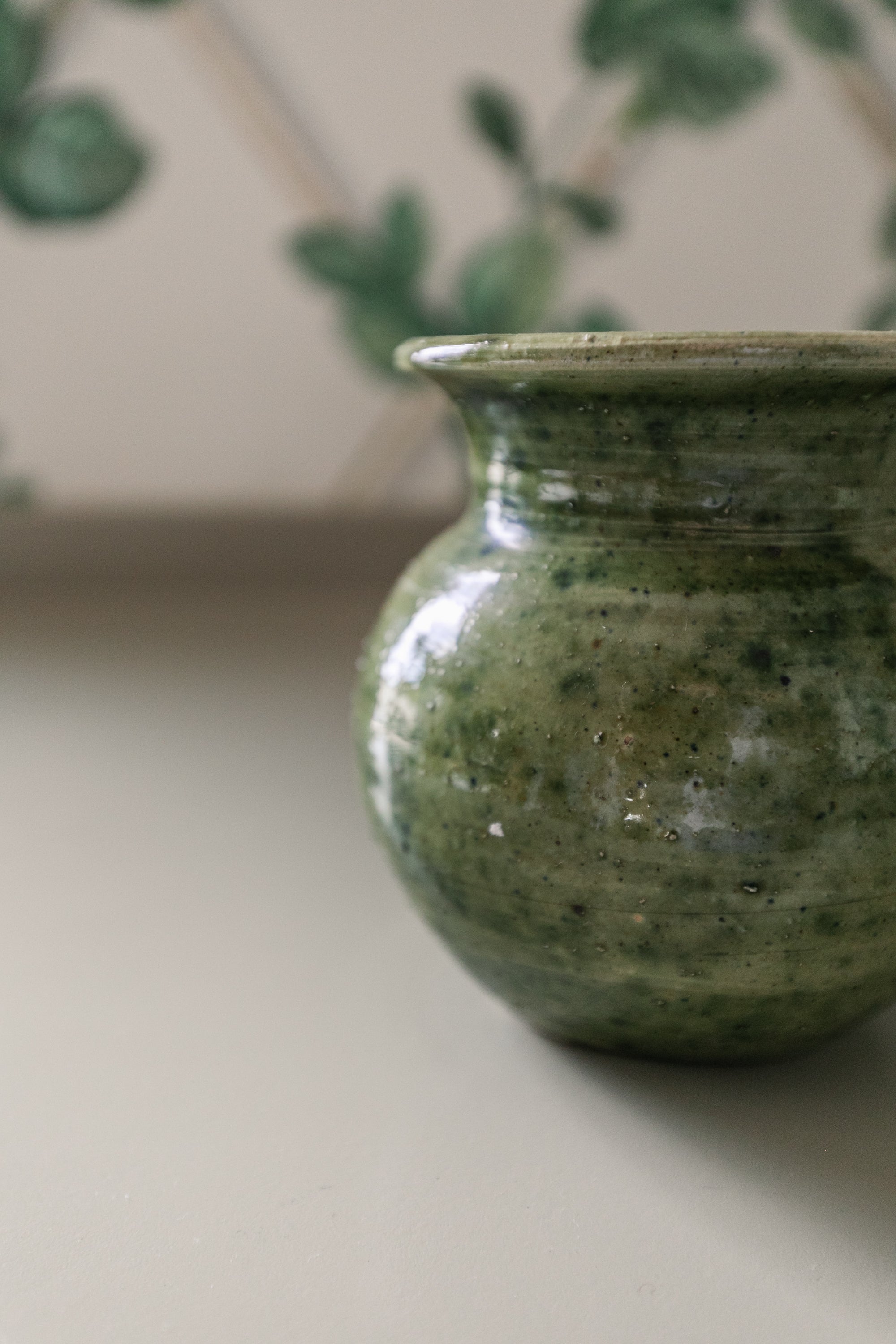 Green Ceramic Vase
