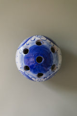 Blue and White Flower Frog