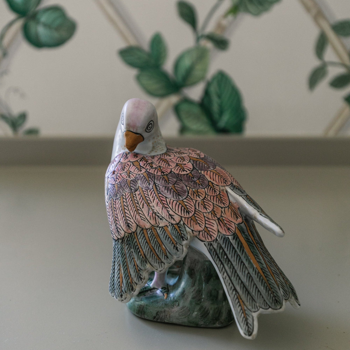 Painted Bird Sculpture