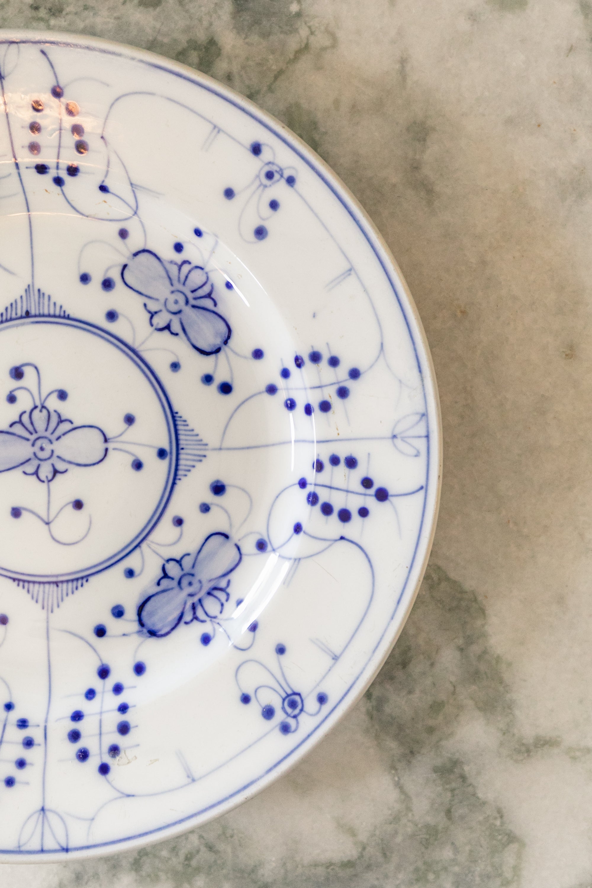 Blue and White Plate