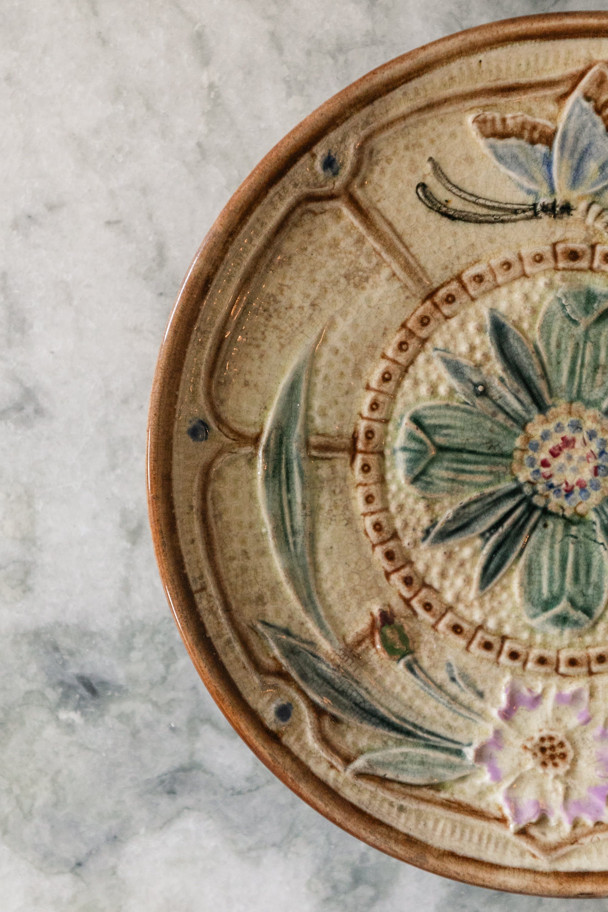 Butterfly Majolica Plate