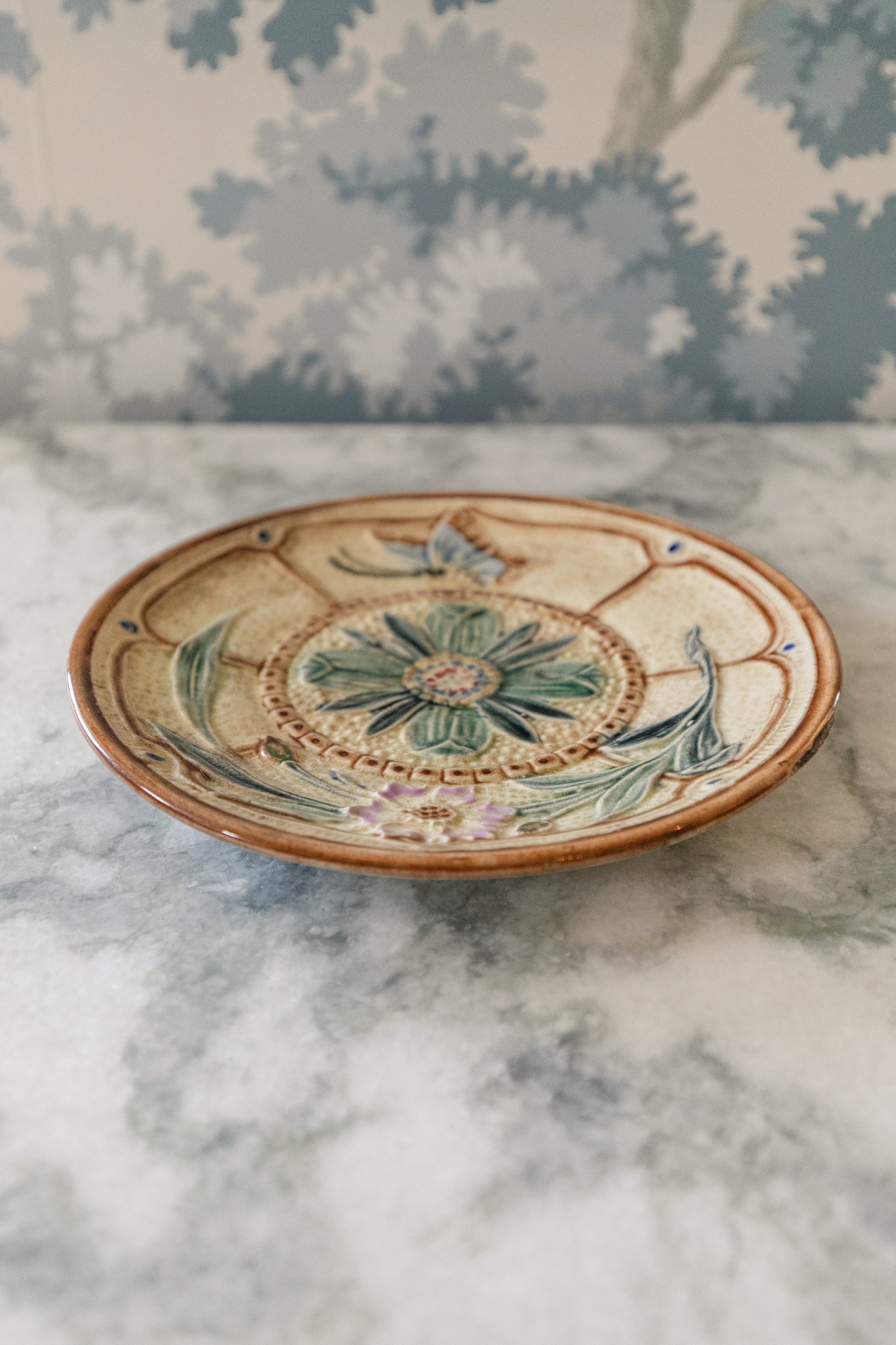 Butterfly Majolica Plate