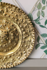 Medium Brass Mayan Calendar Plaque