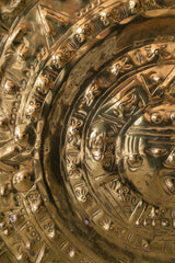 Medium Brass Mayan Calendar Plaque