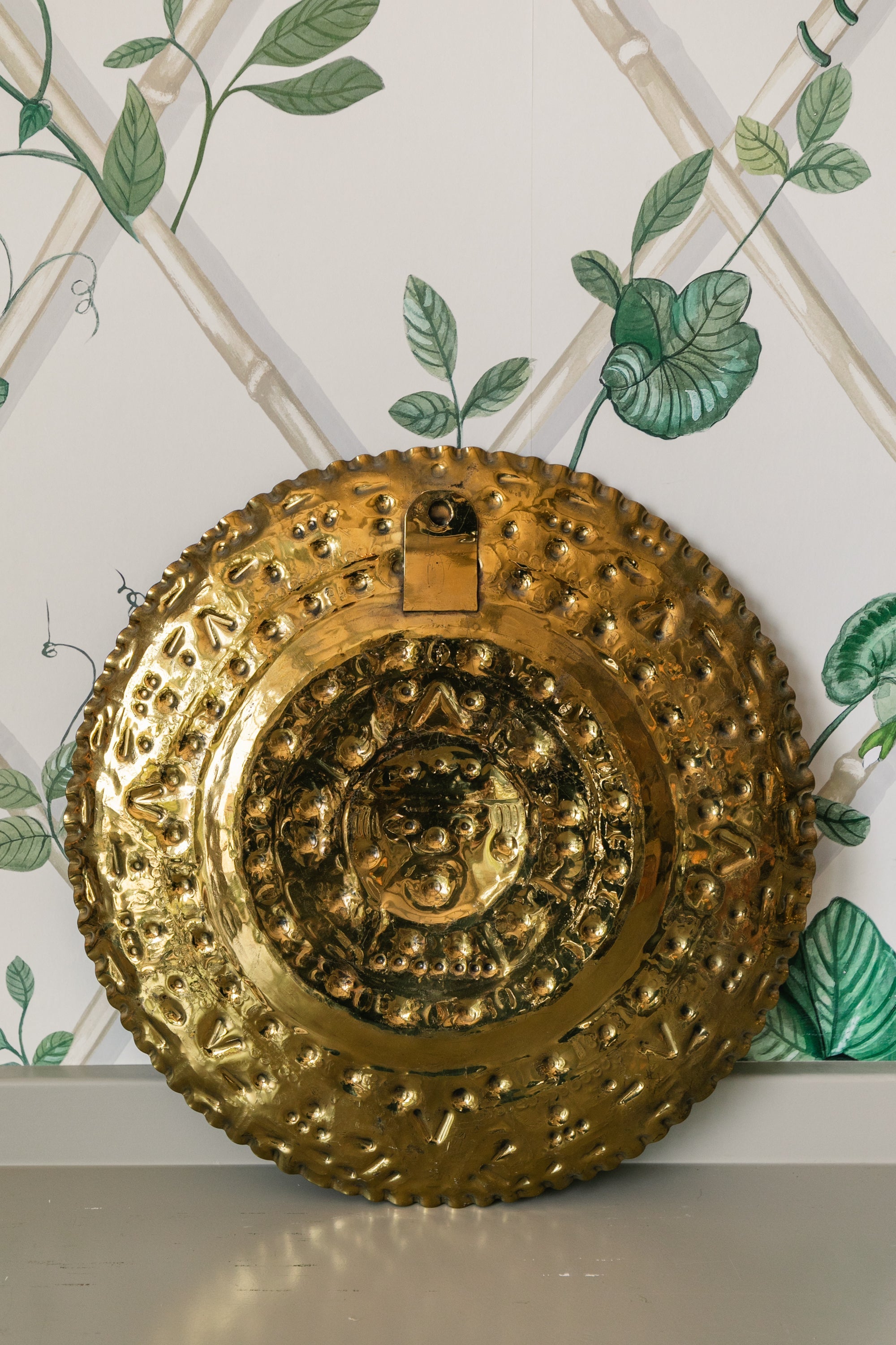 Medium Brass Mayan Calendar Plaque