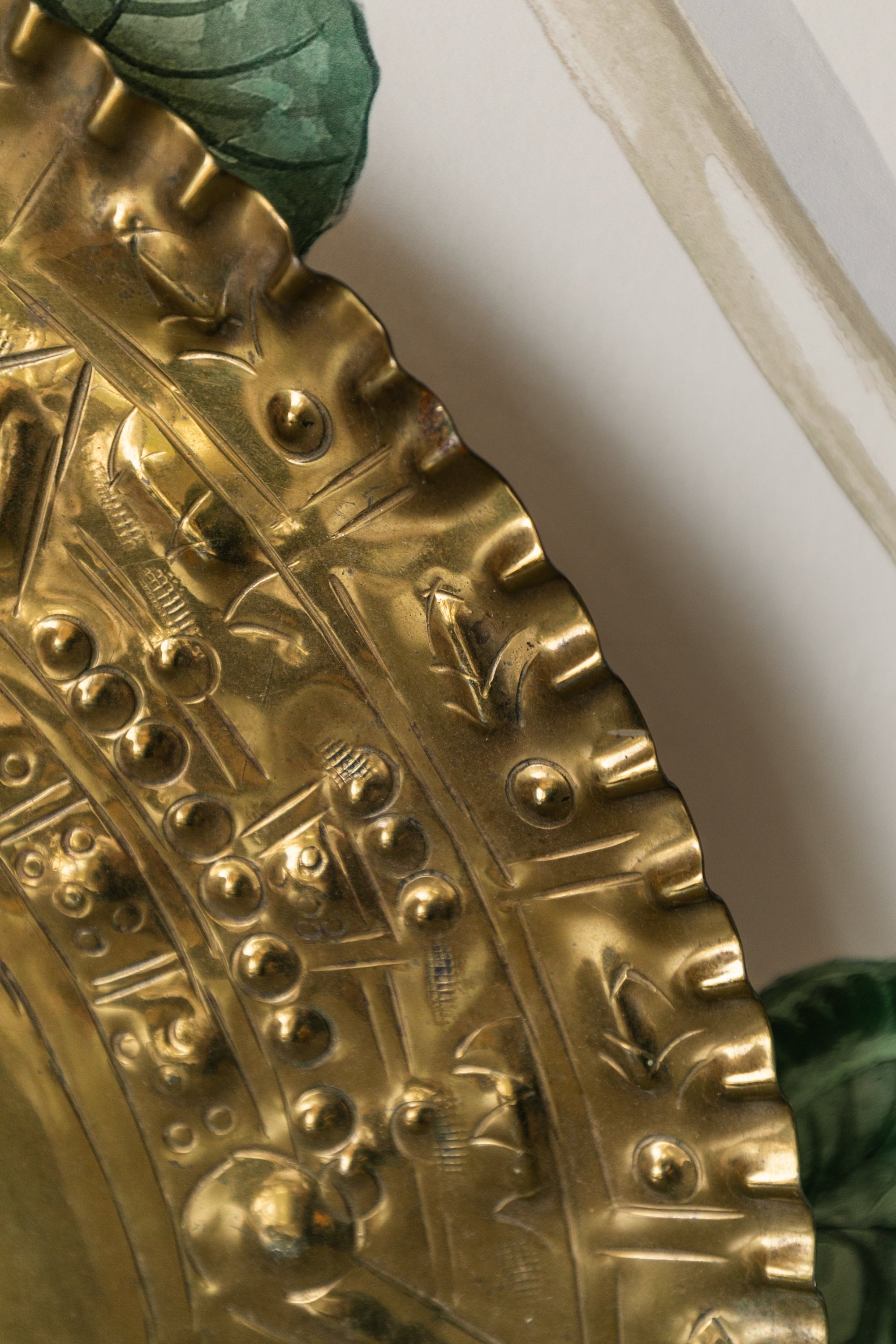 Large Brass Mayan Calendar Plaque