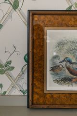 Duck with Painted Burl Matting