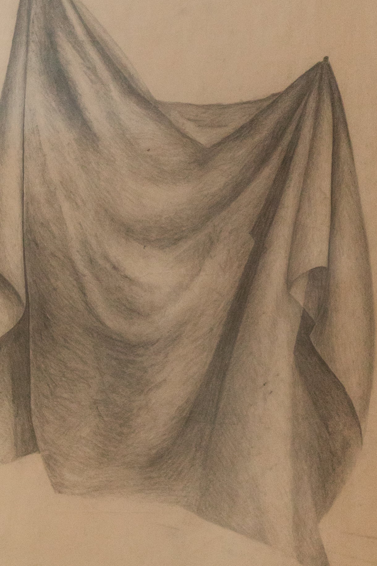 Original Pencil Sketch - Draped Fabric