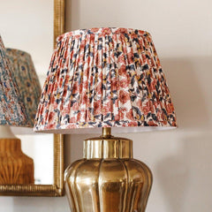 16" Pink and Gold Flower Lampshade